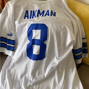 Puma White and Blue Aikman Jersey